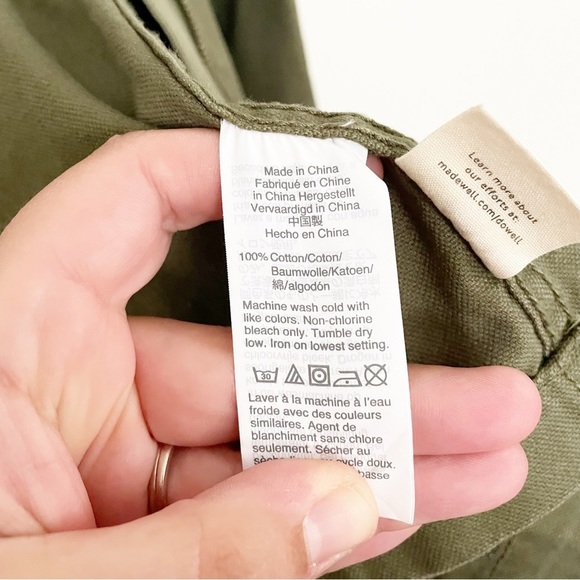 Madewell Dispatch Jacket Utility Military Olive Army Green Canvas Size Small - Picture 13 of 13